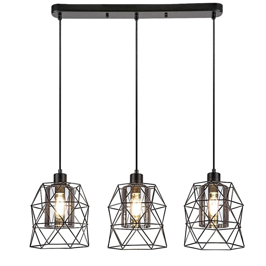 Rabalux - Pakabinamas šviestuvas su laidu 3xE27/40W/230V