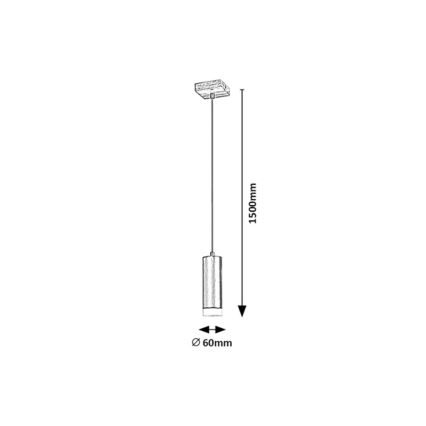 Rabalux - Pakabinamas sietynas 1xGU10/5W/230V ąžuolas