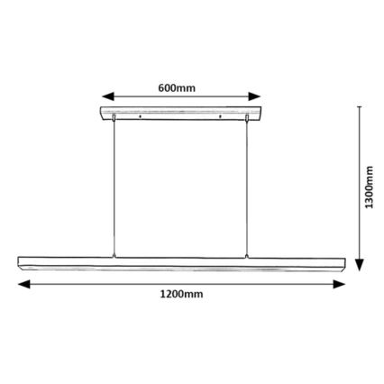 Rabalux - LED Pakabinamas sietynas LED/30W/230V 4000K juoda