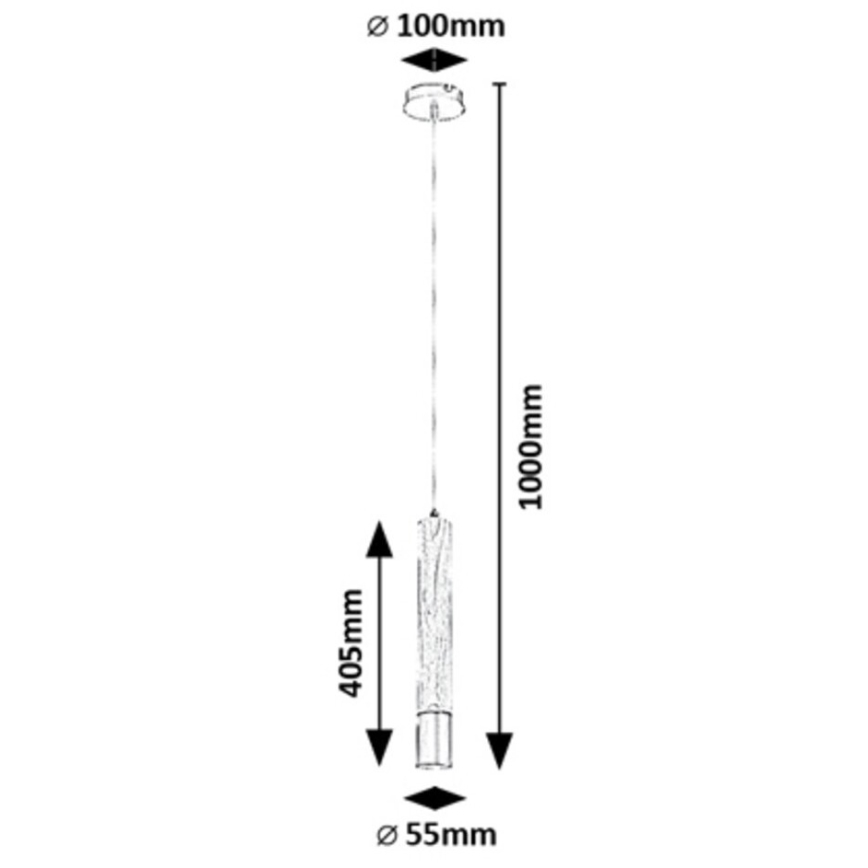 Rabalux - Pakabinamas šviestuvas su laidu 1xGU10/50W/230V, bukas