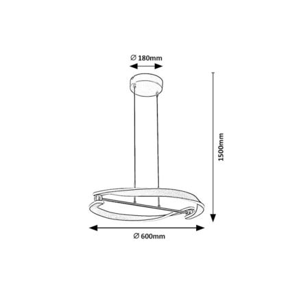 Rabalux - LED pakabinamas šviestuvas ant laido LED/40W/230V 3000K
