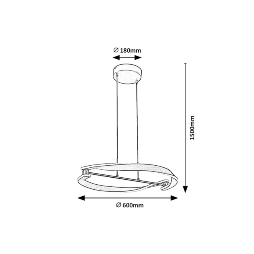 Rabalux - LED pakabinamas šviestuvas ant laido LED/40W/230V 3000K