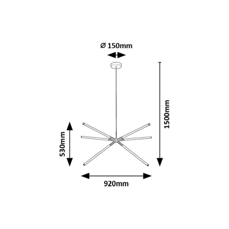 Rabalux - LED Pakabinamas sietynas LED/36W/230V 3000K