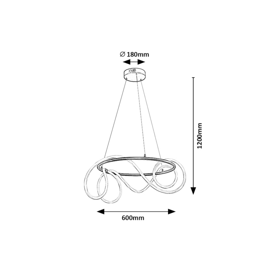 Rabalux - LED Pakabinamas sietynas LED/54W/230V