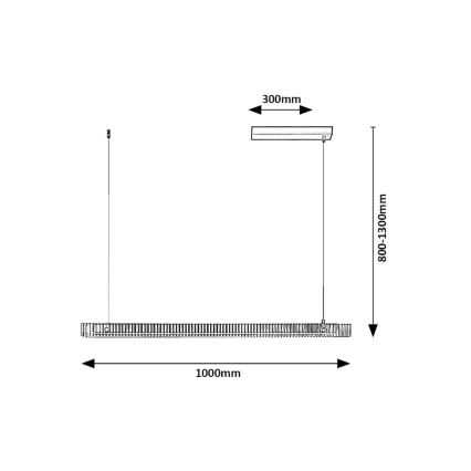 Rabalux - LED Pakabinamas sietynas LED/36W/230V 3000K