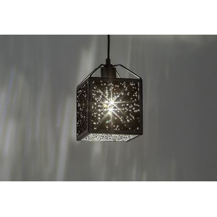 Rabalux - Pakabinamas sietynas 1xE27/40W/230V juoda