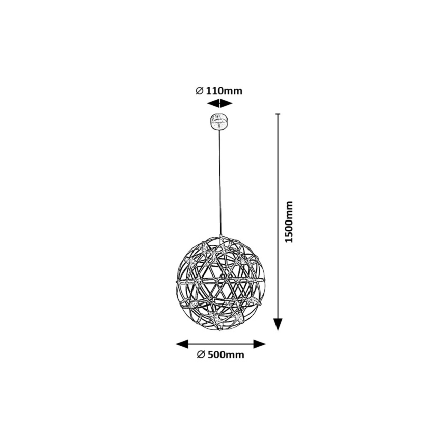 Rabalux - LED Pakabinamas sietynas LED/16W/230V 3000K blizgus chromas