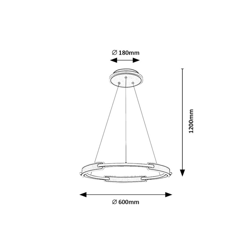 Rabalux - LED Pakabinamas sietynas LED/45W/230V 3000K/4000K