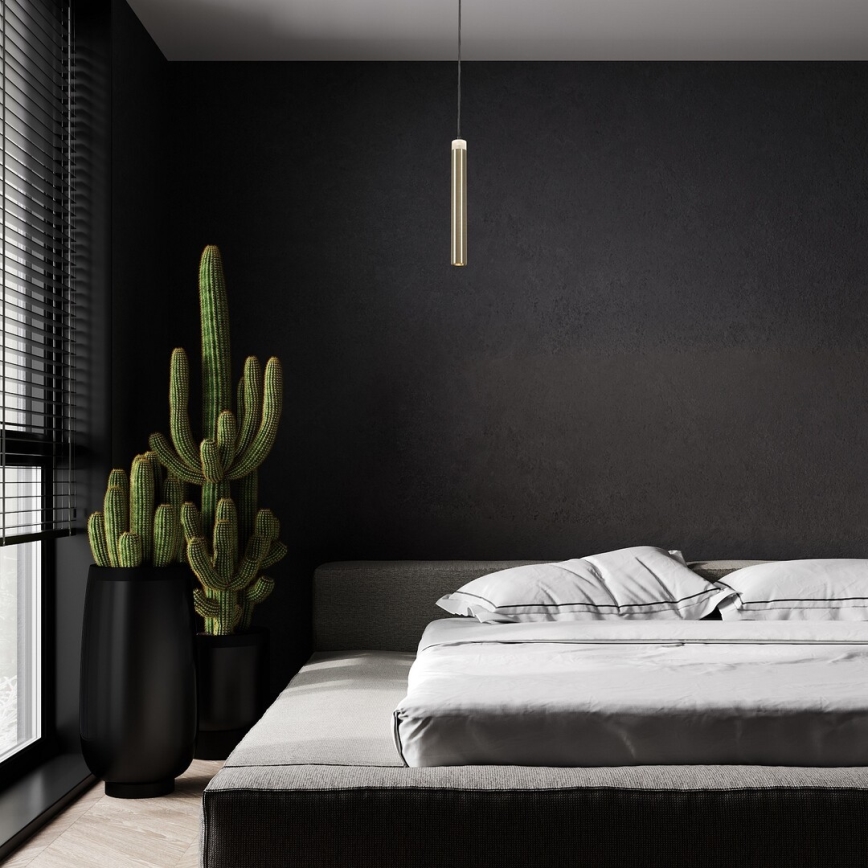 Rabalux - LED Pakabinamas sietynas LED/10W/230V 4000K juoda/auksas