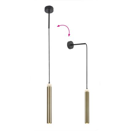Rabalux - LED Pakabinamas sietynas LED/10W/230V 4000K juoda/auksas