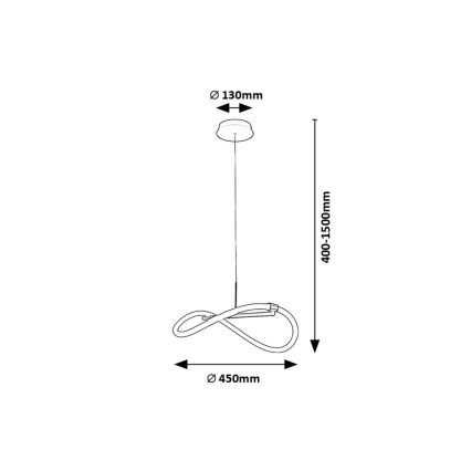 Rabalux - LED Pakabinamas sietynas LED/15W/230V 4000K
