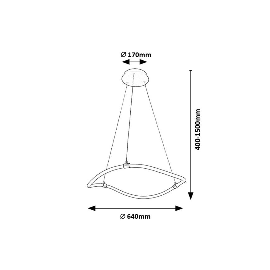 Rabalux - LED Pakabinamas sietynas LED/34W/230V 4000K