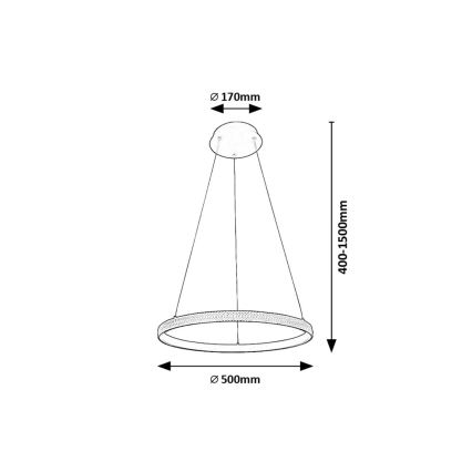 Rabalux - LED Pakabinamas sietynas LED/32W/230V 3000K
