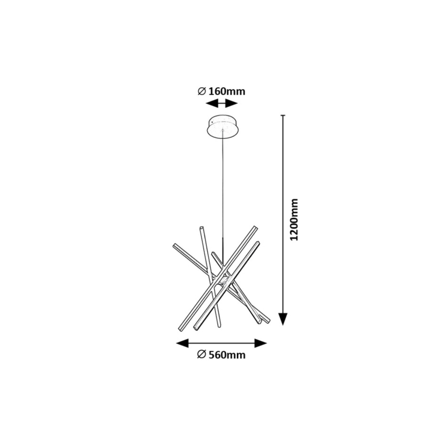 Rabalux - LED Pakabinamas sietynas LED/48W/230V 4000K