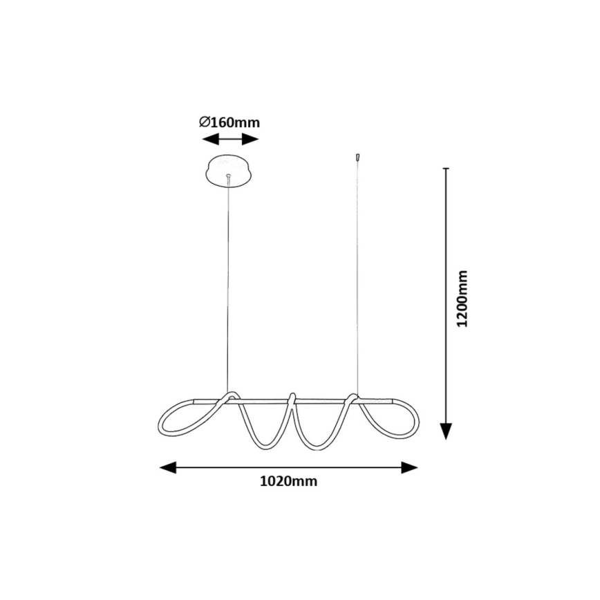 Rabalux - LED Pakabinamas sietynas LED/40W/230V 4000K