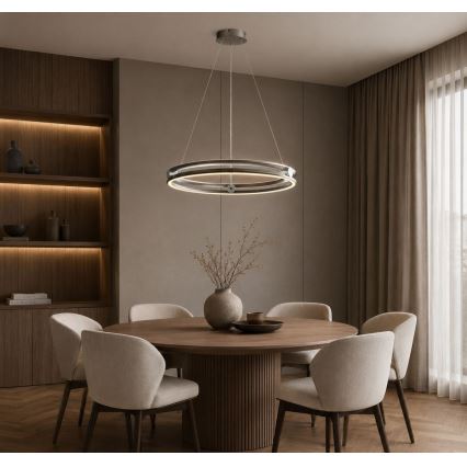 Rabalux - Dimeriuojamas LED pakabinamas šviestuvas ant kabelio LED/60W/230V 3000-6500K pilka + nuotolinis valdymas