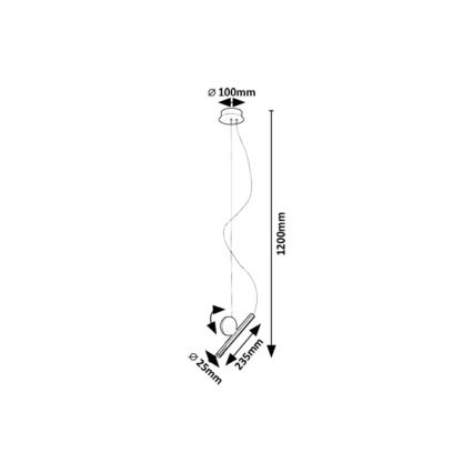 Rabalux - LED Pakabinamas sietynas LED/3W/230V 3000K