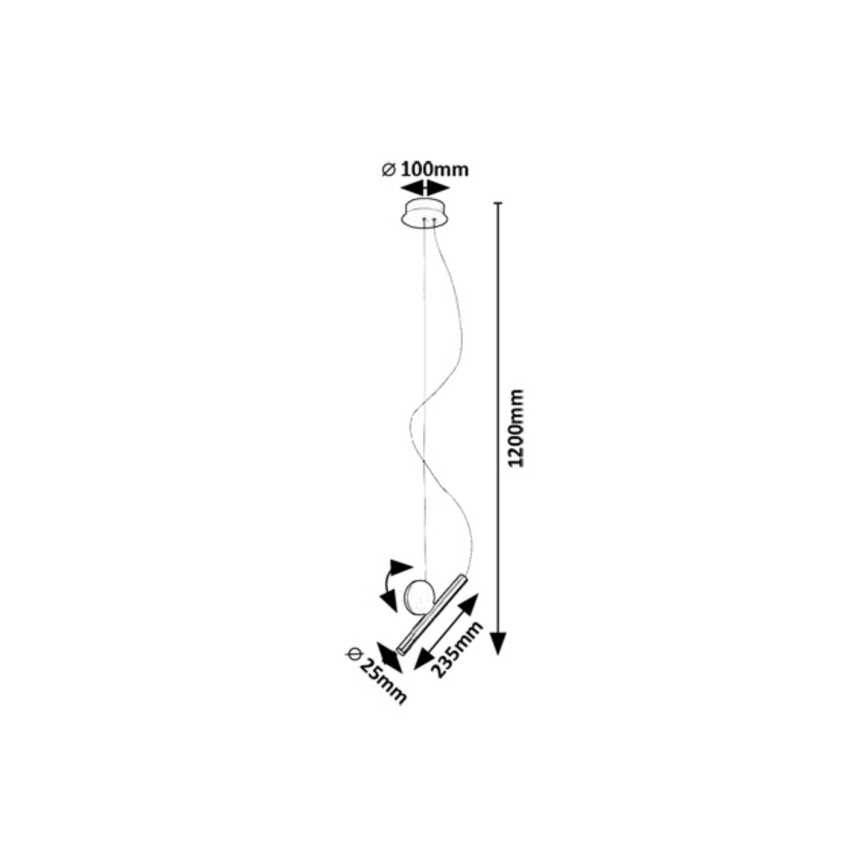 Rabalux - LED Pakabinamas sietynas LED/3W/230V 3000K