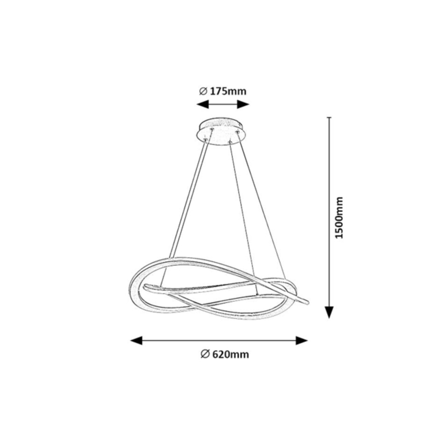 Rabalux - LED pakabinamas šviestuvas ant troselio LED/72W/230V 3000K