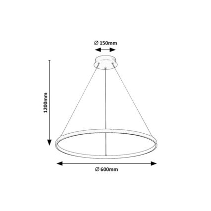 Rabalux - LED pakabinamas šviestuvas ant troselio LED/55W/230V 3000K