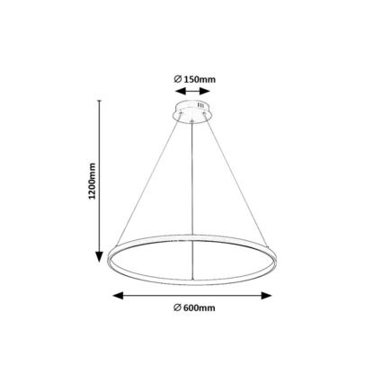 Rabalux - Pakabinamas LED šviestuvas su laidu LED/55W/230V 3000K