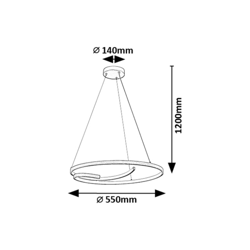 Rabalux - LED Pakabinamas sietynas LED/40W/230V 4000K