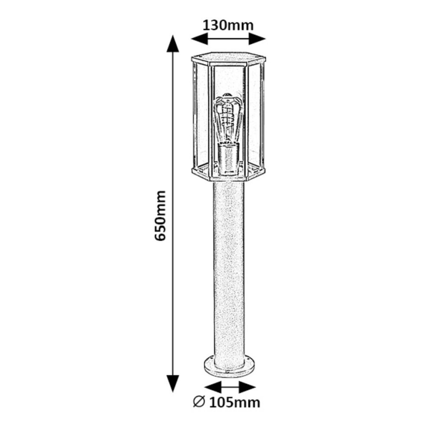 Rabalux - Lauko lempa 1xE27/40W/230V IP44