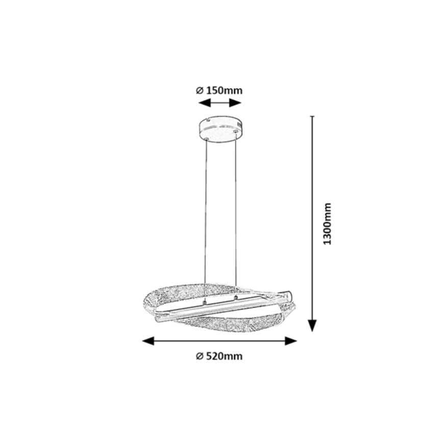 Rabalux - LED liustra ant laido LED/24W/230V 3000K