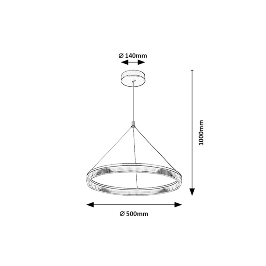 Rabalux - Dimeriuojamas LED pakabinamas šviestuvas ant laido LED/24W/230V 3000-6500K + nuotolinis valdymas