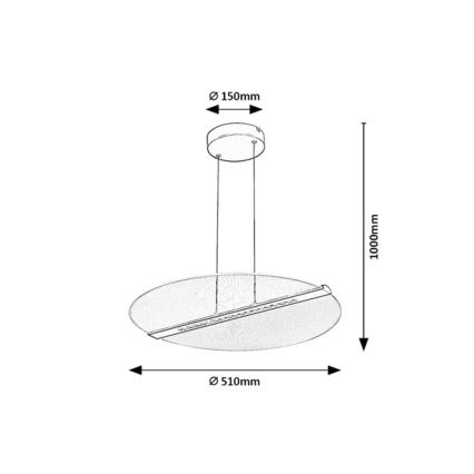 Rabalux - LED pakabinamas šviestuvas su laidu LED/24W/230V 3000K