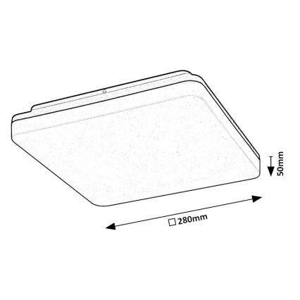 Rabalux - LED Vonios lubinis šviestuvas LED/24W/230V IP54