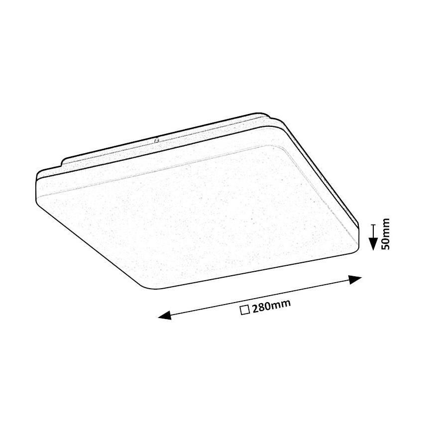 Rabalux - LED Vonios lubinis šviestuvas LED/24W/230V IP54