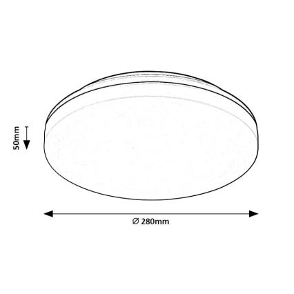 Rabalux - LED Vonios lubinis šviestuvas LED/24W/230V IP54