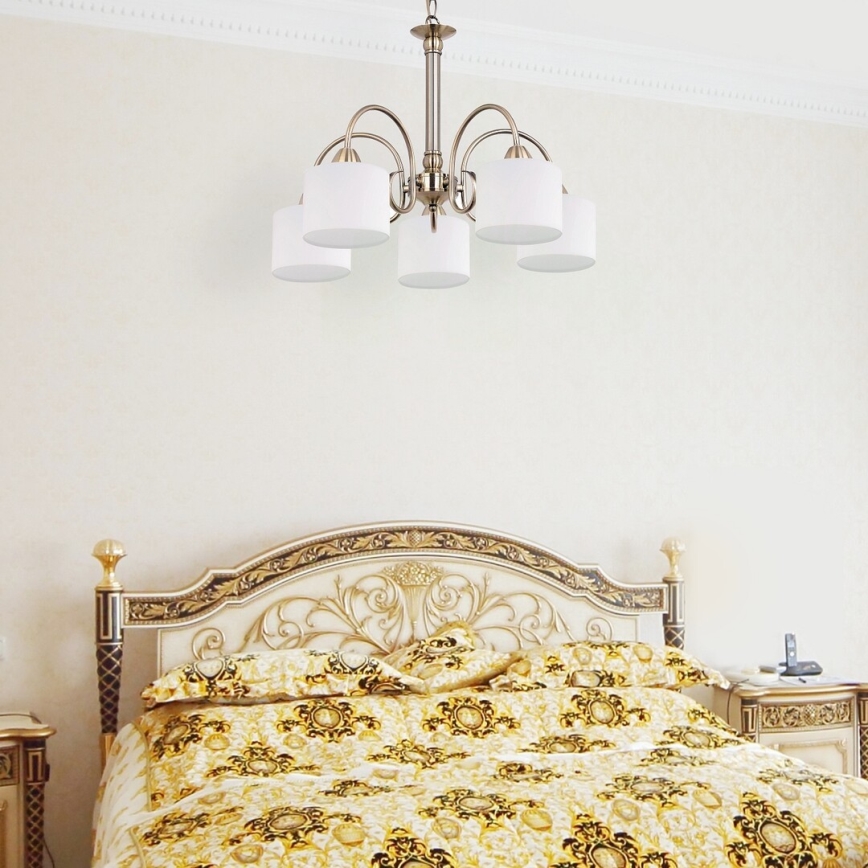 Rabalux 7276 - Sietynas EDITH 5xE27/60W/230V bronza