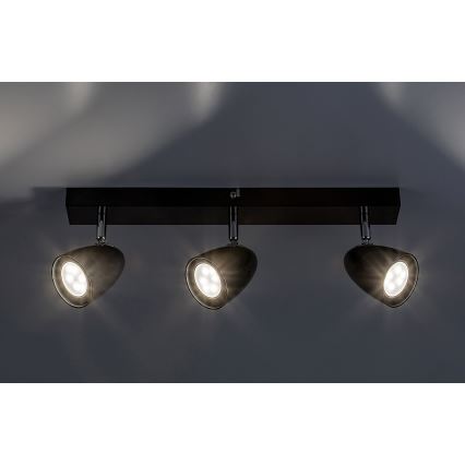 Rabalux - Akcentinis apšvietimas 3xGU10/5W/230V juoda