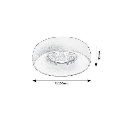Rabalux - Akcentinis įleidžiamas šviestuvas 2in1 1xGU10/25W/230V