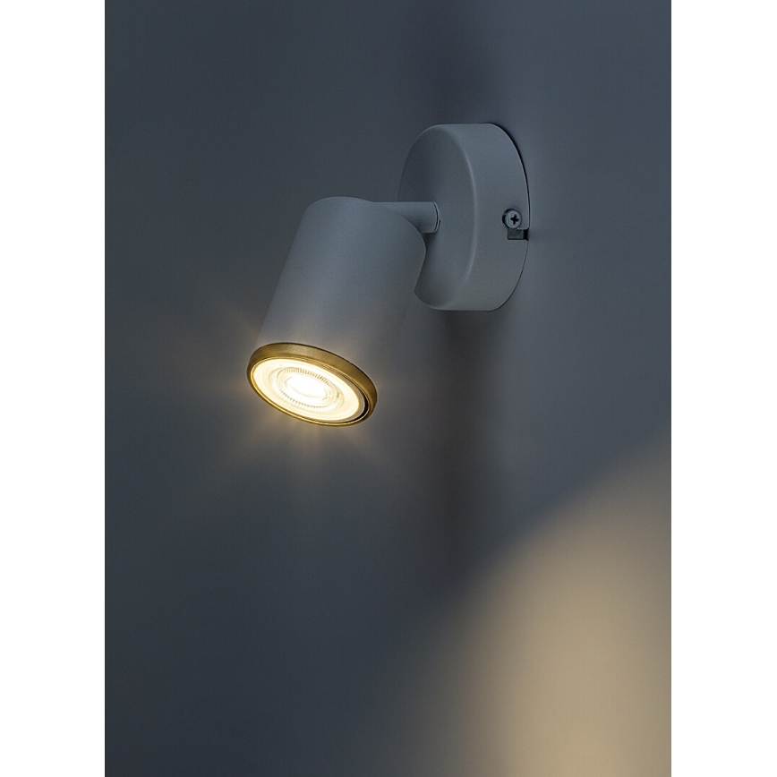 Rabalux - Sieninis kryptinis šviestuvas 1xGU10/15W/230V baltas