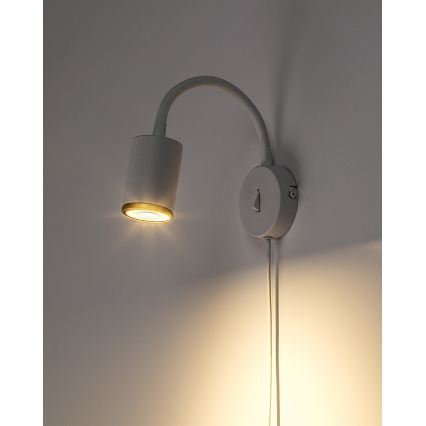 Rabalux - Sieninis taškinis šviestuvas 1xGU10/15W/230V baltas