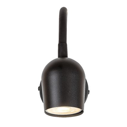 Rabalux - Sieninis kryptinis šviestuvas 1xGU10/15W/230V juodas