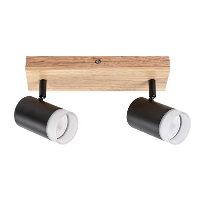 Rabalux - Lubinis taškinis šviestuvas 2xGU10/5W/230V ąžuolas