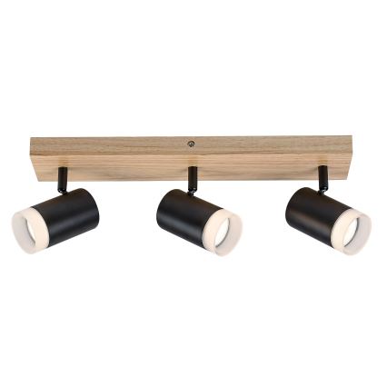 Rabalux - Lubinis taškinis šviestuvas 3xGU10/5W/230V ąžuolas