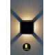 Rabalux - LED Lauko sieninis šviestuvas LED/6W/230V IP54 juodas