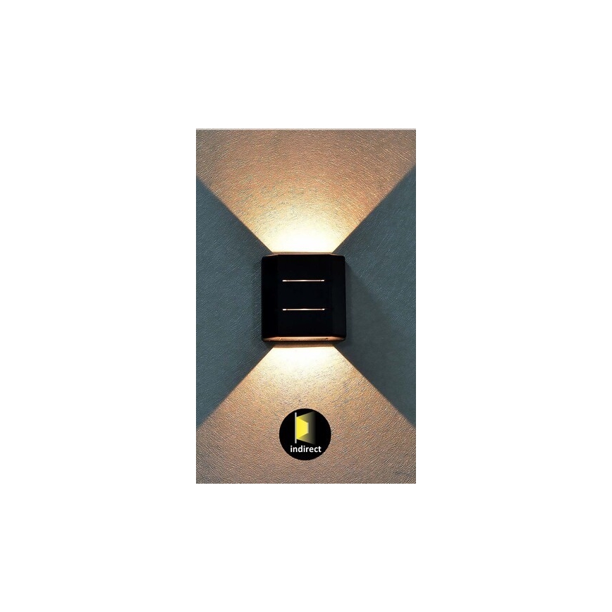 Rabalux - LED Lauko sieninis šviestuvas LED/6W/230V IP54 juodas