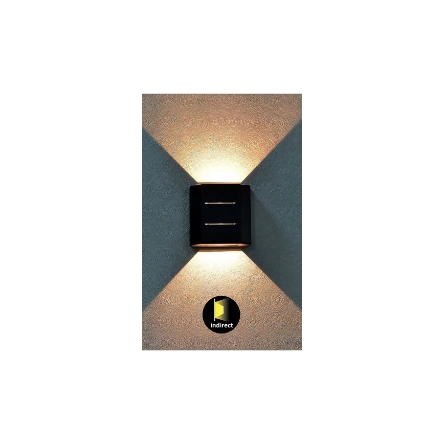 Rabalux - LED Lauko sieninis šviestuvas LED/6W/230V IP54 juodas