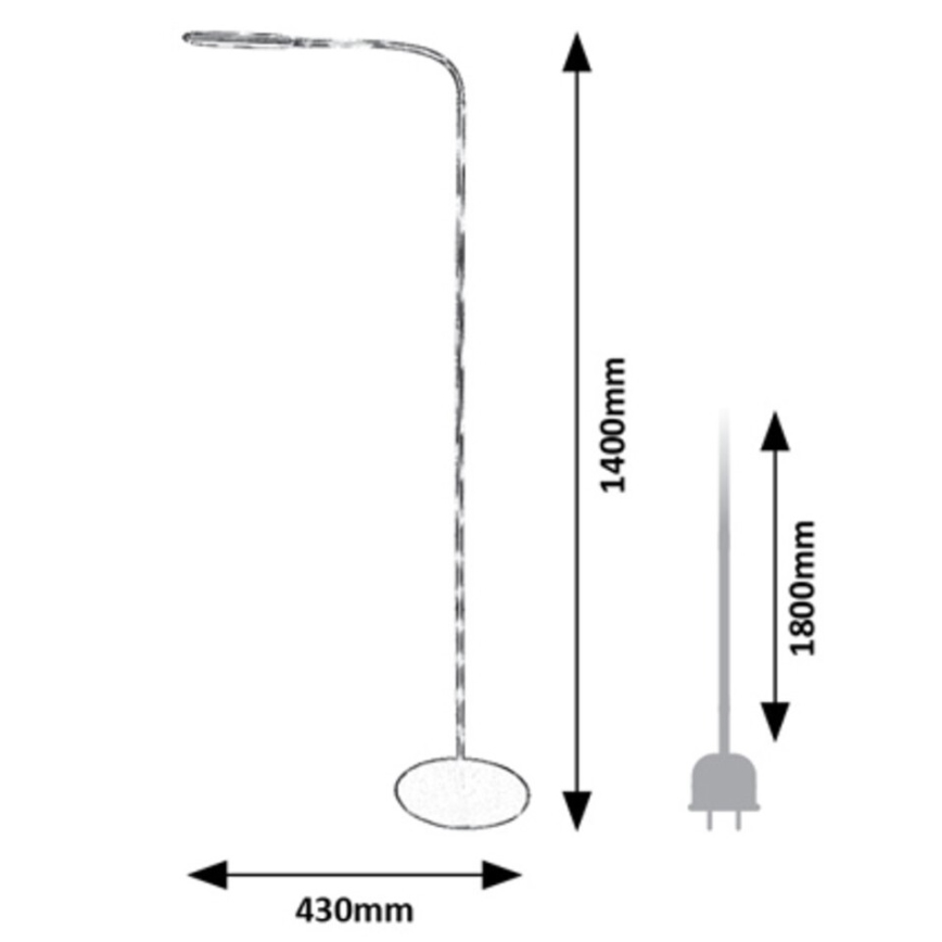 Rabalux - LED reguliuojama lietimui jautri pastatoma lempa LED/10W/230V 3000-6000K juoda