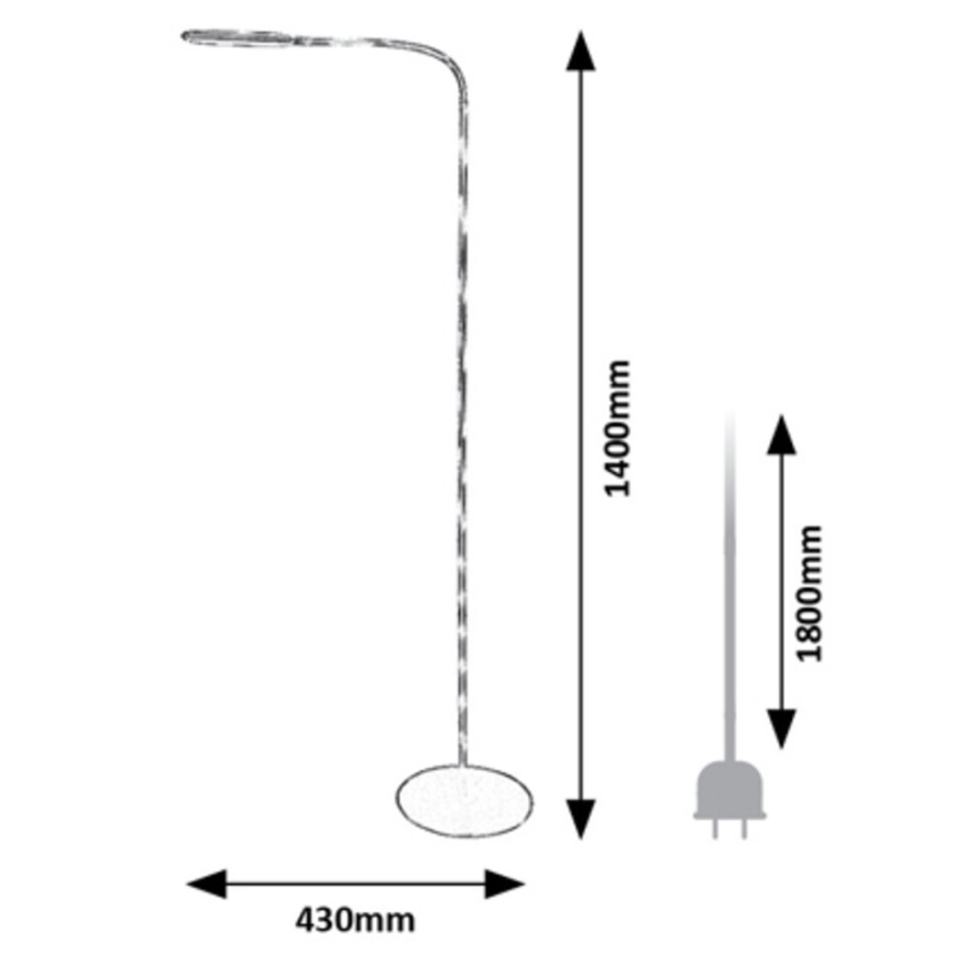Rabalux - LED reguliuojama lietimui jautri pastatoma lempa LED/10W/230V 3000-6000K pilka