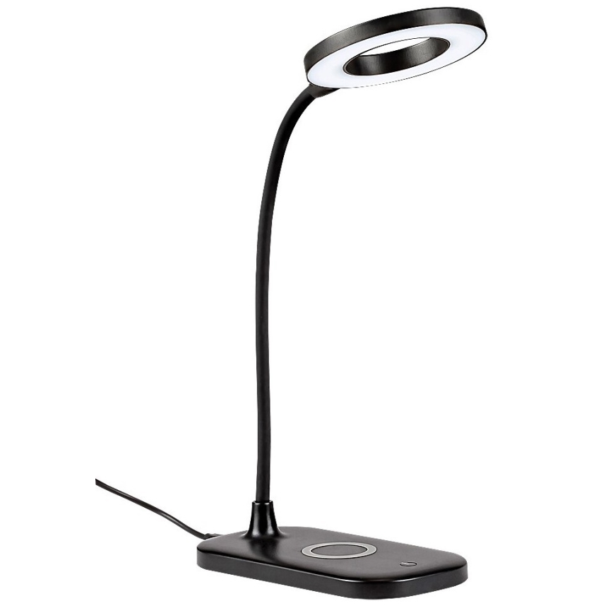 Rabalux - LED reguliuojama jutiklinė stalinė lempa su belaidžiu įkrovimu LED/5W/5V 2700-6000K juoda