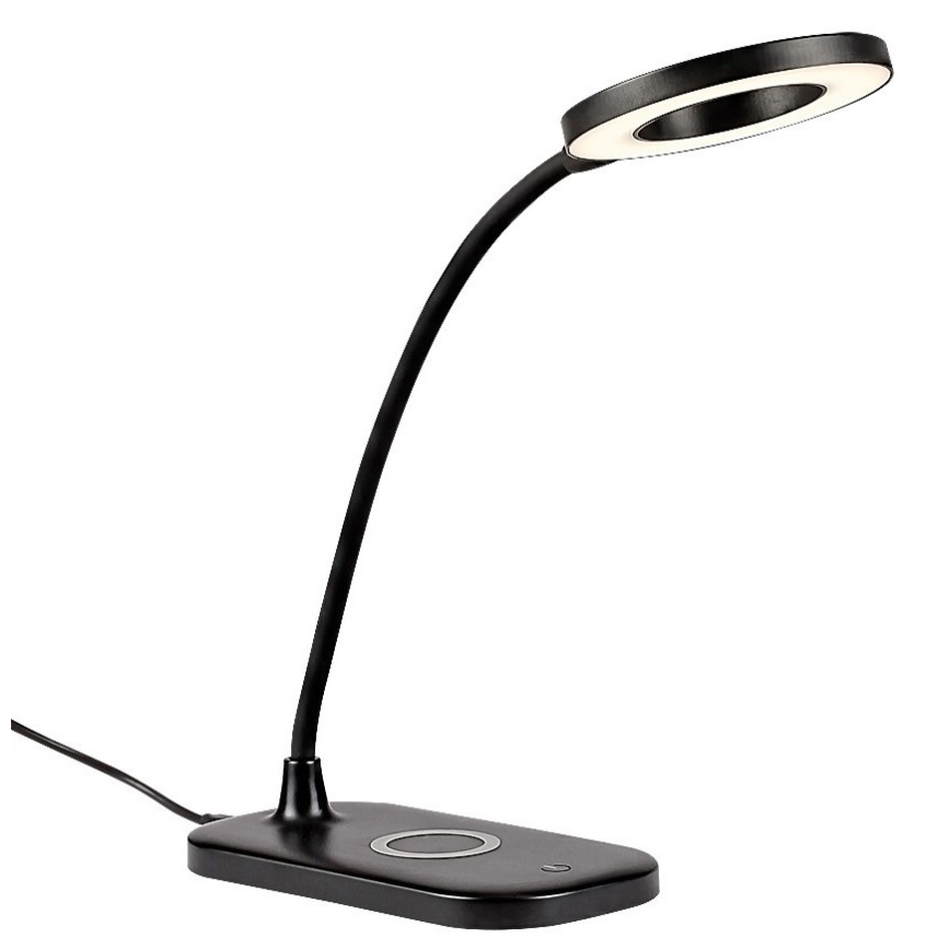 Rabalux - LED reguliuojama jutiklinė stalinė lempa su belaidžiu įkrovimu LED/5W/5V 2700-6000K juoda