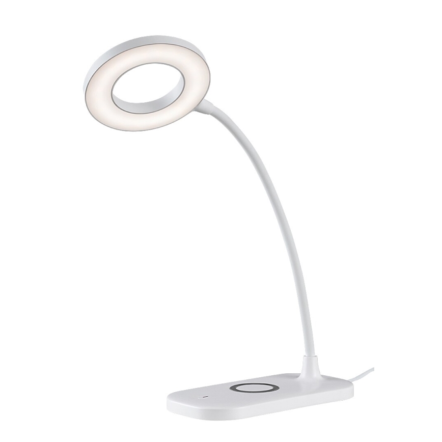 Rabalux - LED reguliuojama jutiklinė stalinė lempa su belaidžiu įkrovimu LED/5W/5V 2700-6000K balta