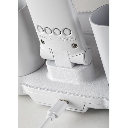 Rabalux - dimeriuojama LED stalinė lempa su ventiliatoriumi LED/7W/5V 3000/4000/6500K